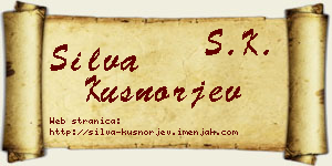 Silva Kušnorjev vizit kartica